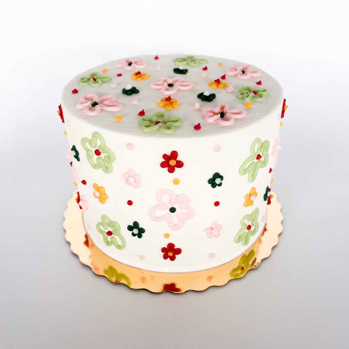 GF Friendly Chocolate Funky Floral Cake