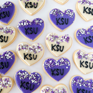KSU Heart Sugar Cookie Set