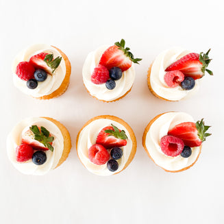 Fresh Fruit Lemon Cupcakes