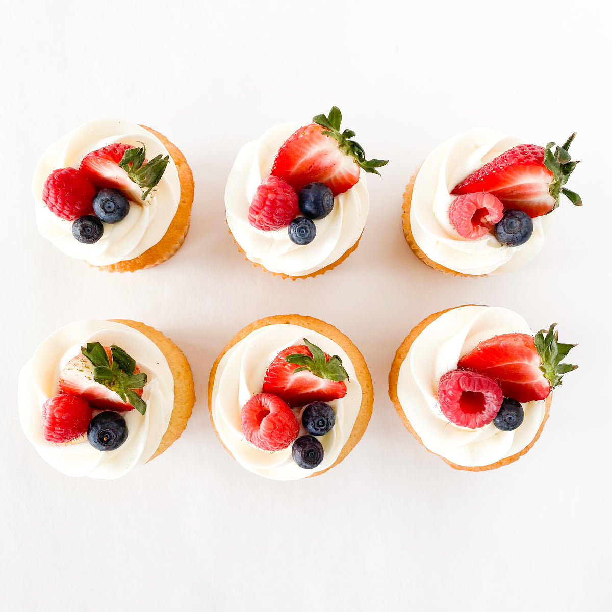 Fresh Fruit Lemon Cupcakes