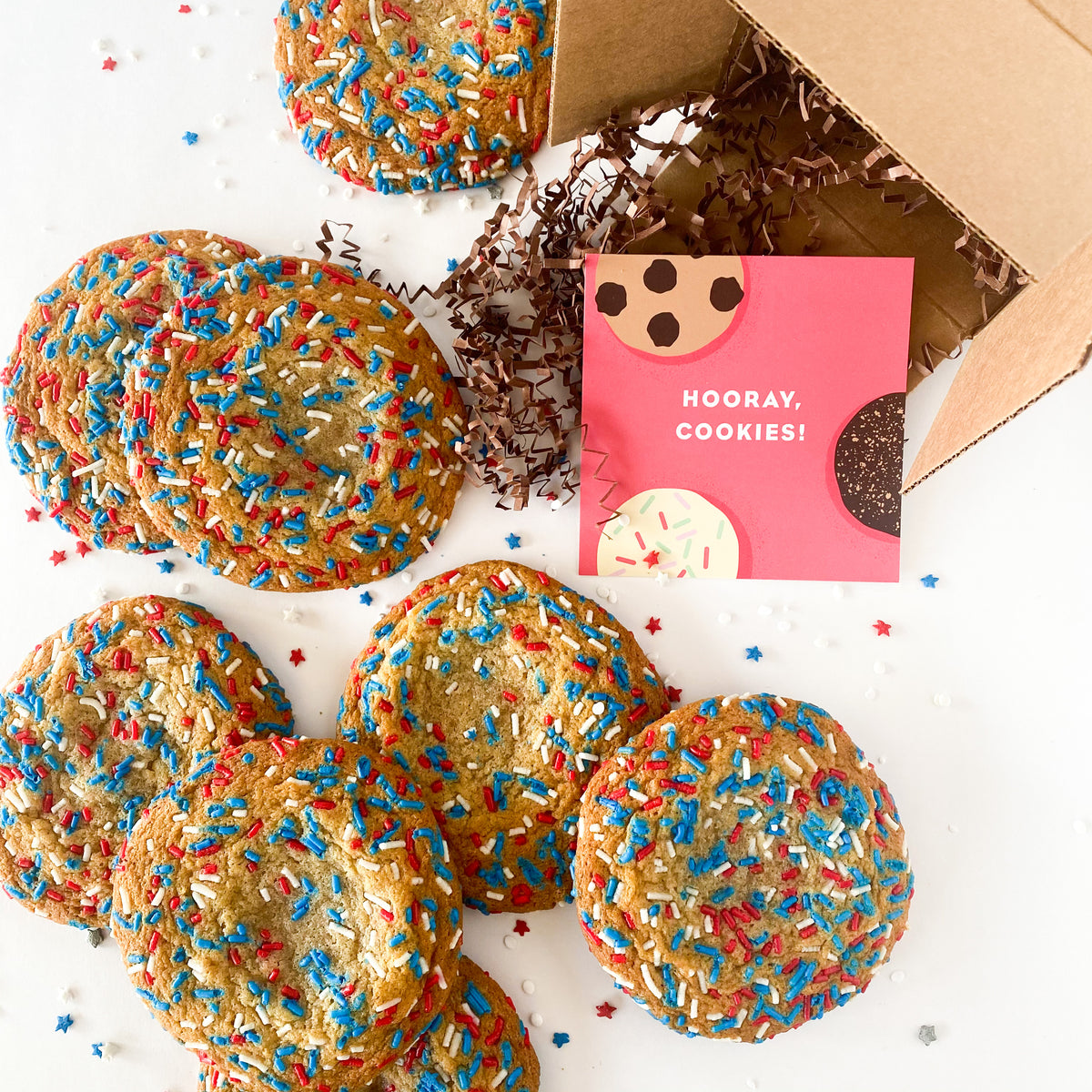 6 Patriotic Cookies - Shipped!
