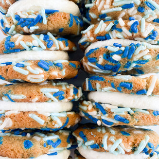 Royals Confetti Cookie Sandwiches