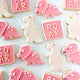 thumbnail for Pink or Green Dinosaur Sugar Cookie Set